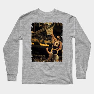 Kareem Abdul Jabbar - Vintage Design Of Basketball Long Sleeve T-Shirt